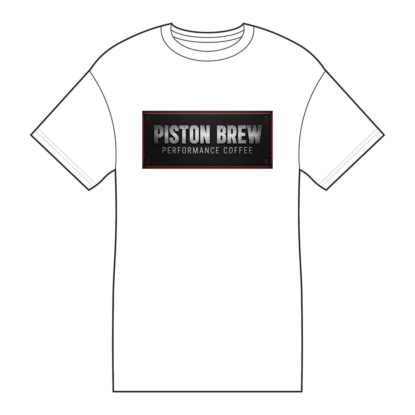 Piston Brew Coffee Tee — "Fueling America's Hardest Shifts"
